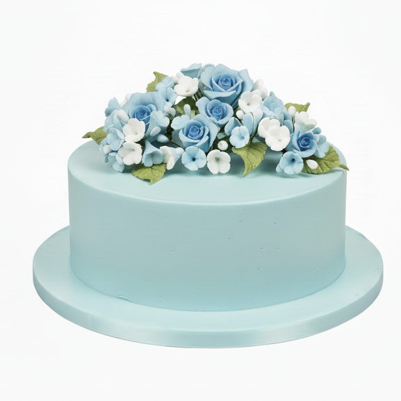 House of cake - 4 Mini Sugar Flower Sprays Blue