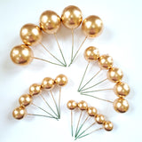 SUGAR SISTERS - Gold Cake Balls Pk 20