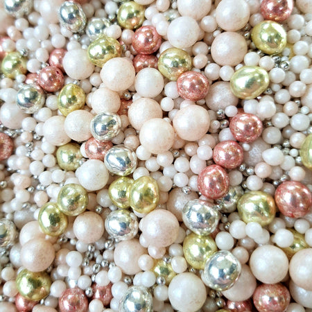 SUGAR SISTERS - Glimmer Pearls Green  4mm