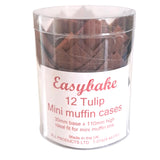 Mini Brown Tulip Cases Pk 24 Easybake