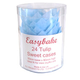 Mini Pale Blue Tulip Cases Pk 24 Easybake