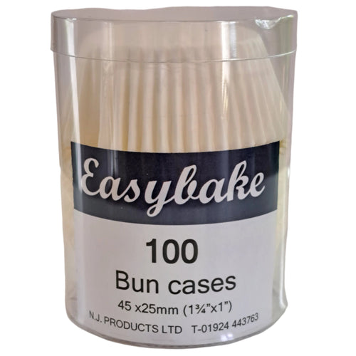 Easybake White Buncases Pk 100