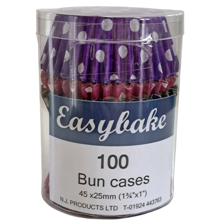 Easybake Deep Pink Buncases Pk 100