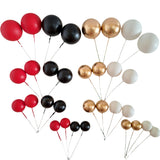 SUGAR SISTERS - Black,Gold and Red & White Cake Ball Set Pk 32