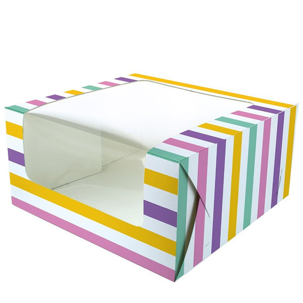 Bold Stripes Cake Box - 10" X 5"