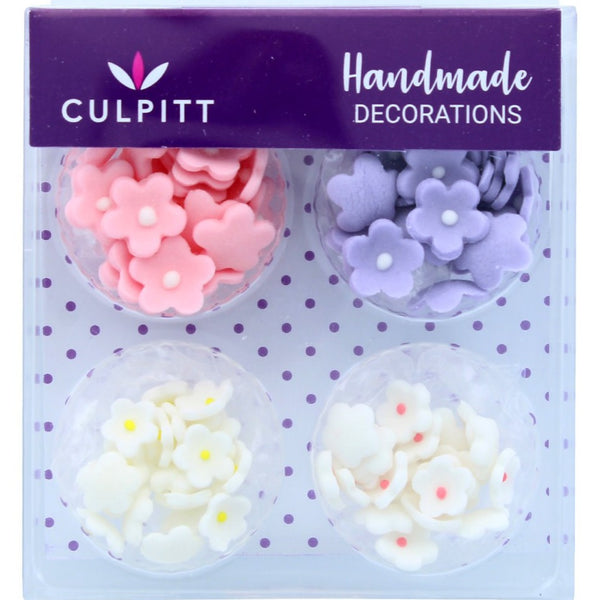 Sugar Decoration Multi Mini Flowers Pk 100