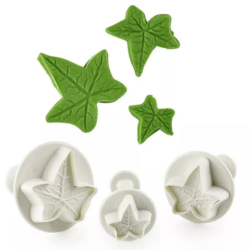 CAKE STAR Ivy Leaf Plunger Cutter Set 3