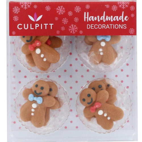 Gingerbread Men Sugar Decorations Pk 12