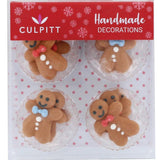 Gingerbread Men Sugar Decorations Pk 12