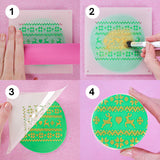 Mini Cookie / Bento & Cupcake Stencil - Snowman