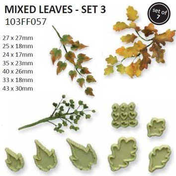 JEM Mixed Leaves Set 3 Cutters Set 7