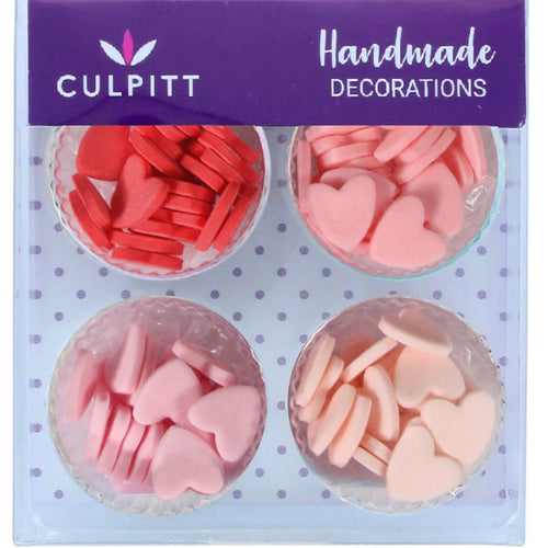 Culpitt Sugar Decoration 100 Pink Mini Hearts