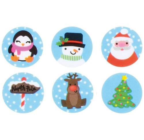 Christmas Collection Printed Toppers 38mm Pk 144