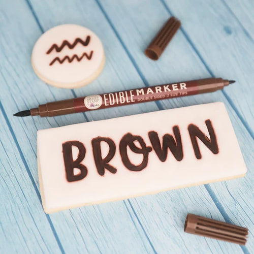 Edible Marker Brown Matt