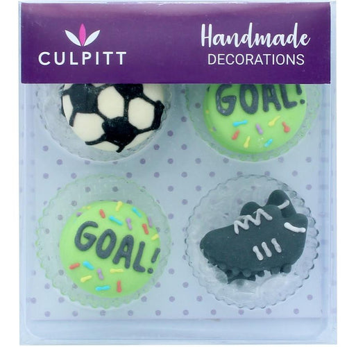 Football Selection Sugar Decorations Pk 12