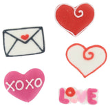 Love Letter Sugar Decorations Bx 200