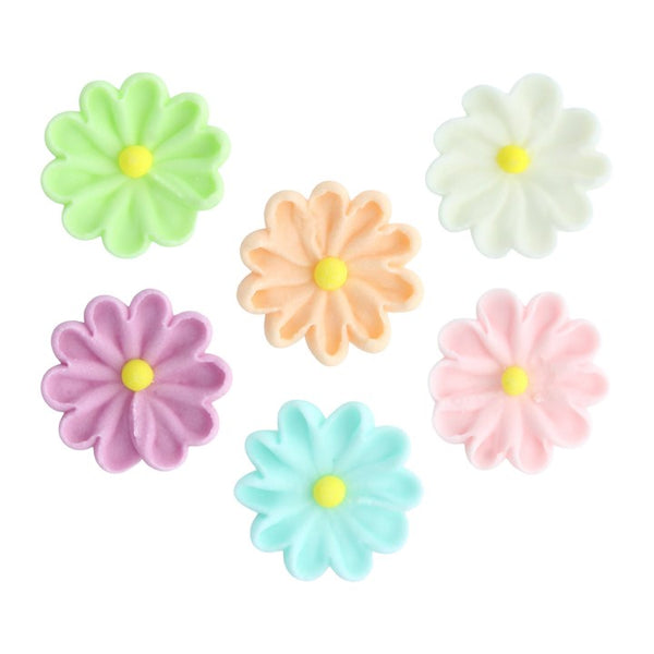 Pastel Daisies  Sugar Decorations Pk 240