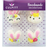Bunny Collection Sugar Decorations Pk 12