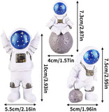 Astronaut Cake Decorations Set 3  DECO-CAKE