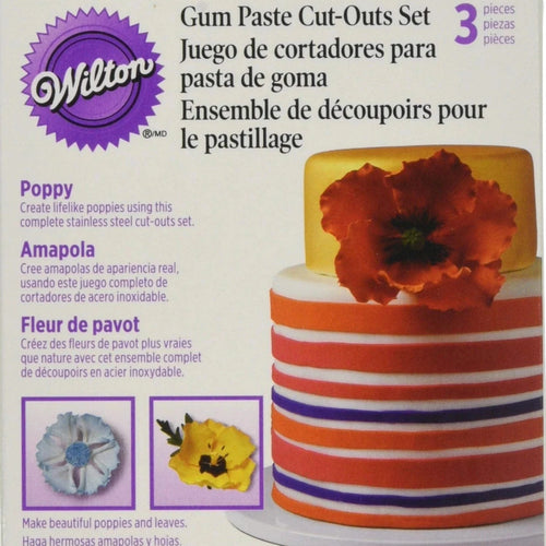 WILTON Poppy Cutter Set 3