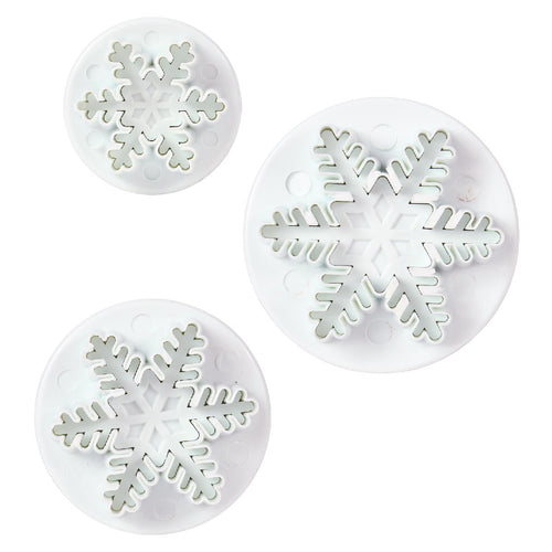 CAKE STAR Snowflake Plunger Cutter Set 3