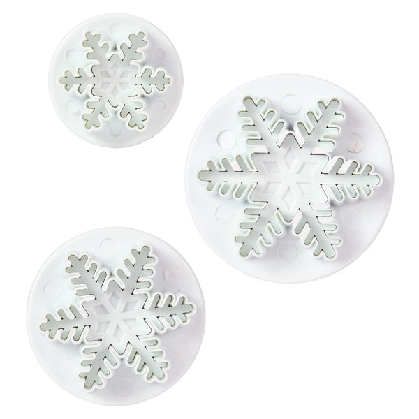 CAKE STAR Snowflake Plunger Cutter Set 3