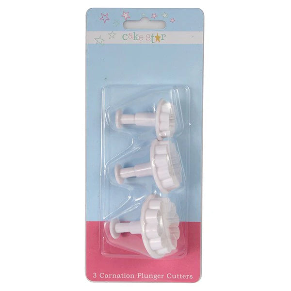 Cake Star Plunger Cutter Carnation Set 3