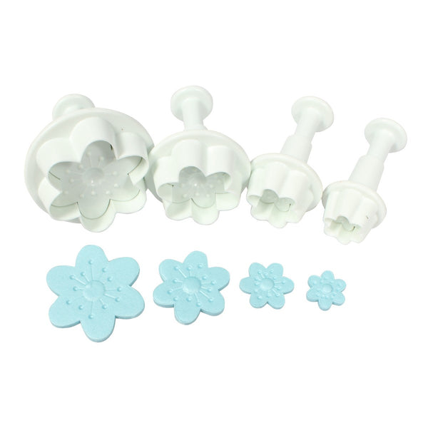 Cherry Blossom Plunger cutter Set 4 CAKE STAR