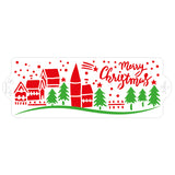 Christmas Scene Stencil 10 x 28cm