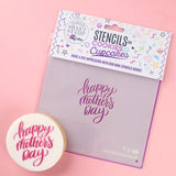 Mini Cookie / Bento & Cupcake Stencil - Happy Mothers Day