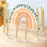 Extra Tall Candles Metallic Gold with Holders