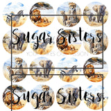 African Animals Edible Toppers - (20 Toppers)