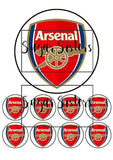 Arsenal  Edible Topper - (1 x 6