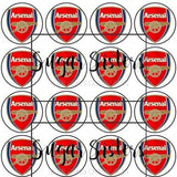 Arsenal Edible Toppers - (20 Toppers)