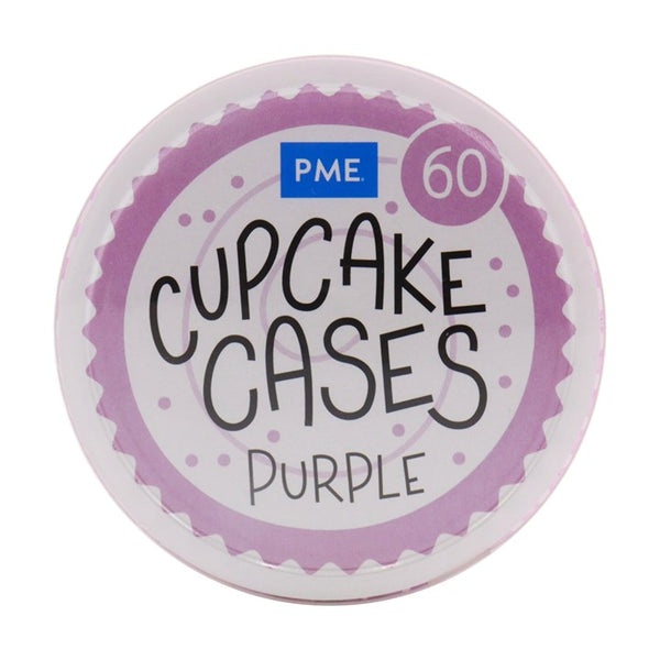 Cupcake Cases Purple Pk 60 PME