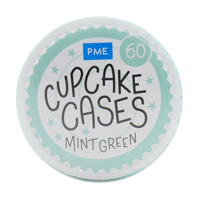 Cupcake Cases Mint Green Pk 60 PME