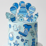 Baby Boy Edible Decals - (19 Decals)