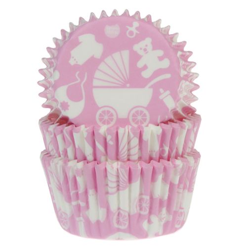 Baby Pink Cupcake Cases Pk 50 HOM