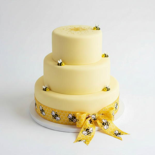 Honey Bee Satin Ribbon  25cm