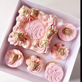 SUGAR SISTERS - Bento Box Set (Mini Cake & 5 Cupcakes)