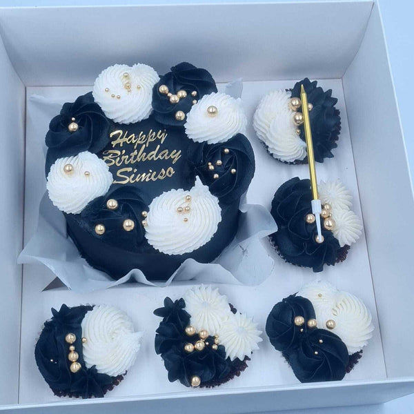 SUGAR SISTERS - Bento Box Set (Mini Cake & 5 Cupcakes)