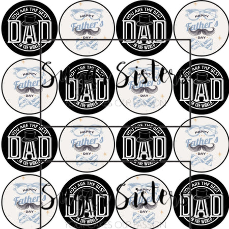Super Dad Edible Toppers - (20 Toppers)