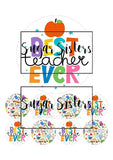 Best Teacher Ever Edible Disc and Edible Toppers - (1 x 6