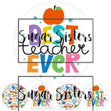 Best Teacher Ever Edible Disc and Edible Toppers - (1 x 6