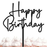 Matt Black Happy Birthday Topper