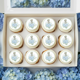 Blue Teddy  Edible Toppers - (20 Toppers)