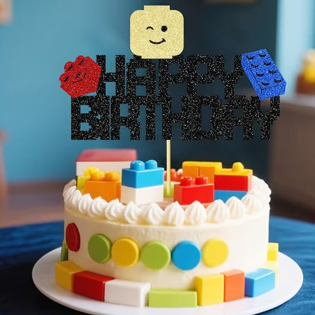 SUGAR SISTERS - Building Blocks Cake Topper