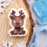 Mini  STAMP N CUT - Cartoon Reindeer