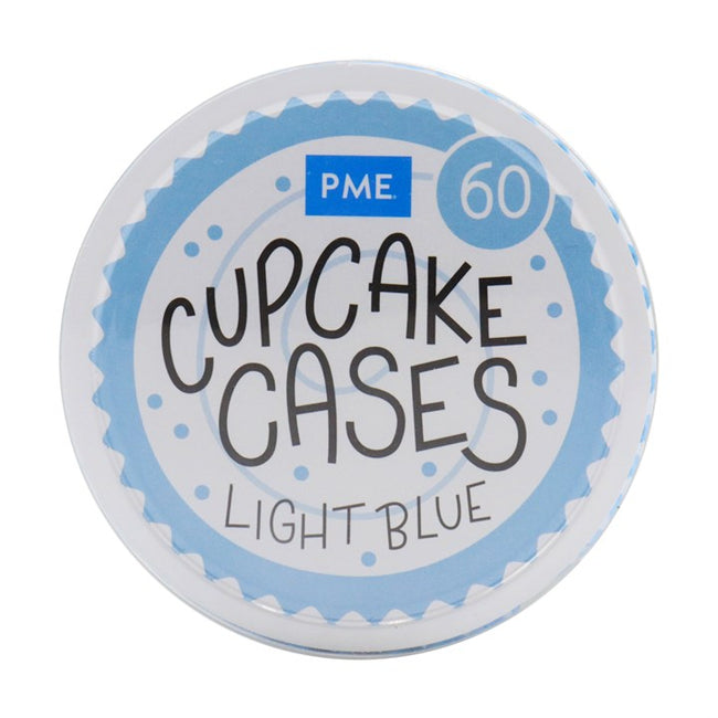Cupcake Cases Light Blue Pk 60 PME