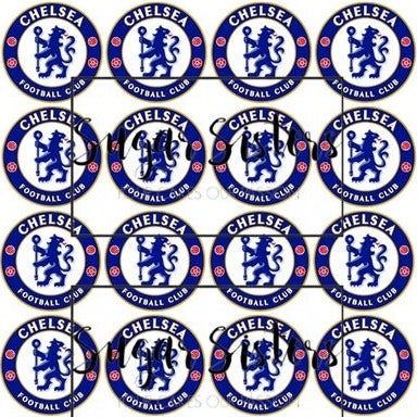 Chelsea Edible Toppers - (20 Toppers) – SugarSisters.ie